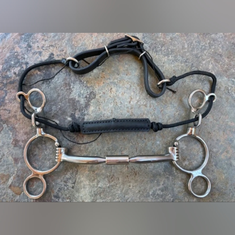 Myler 2 ring combo bit, 5.5" with the comfort snaffle mouthpiece (MB02), NWOT